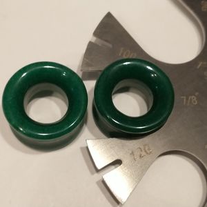 7/8 inch jade stone tunnels